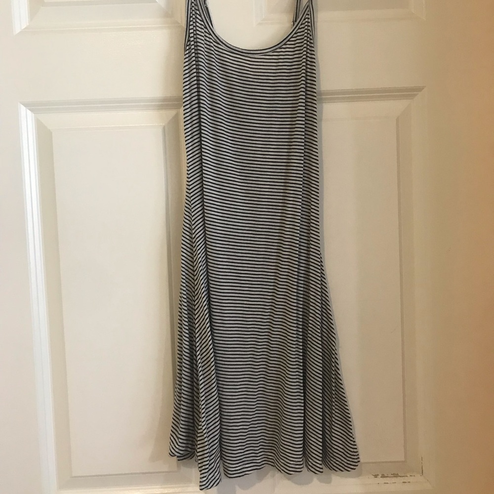 Brandy Melville black and white stripe shift dress